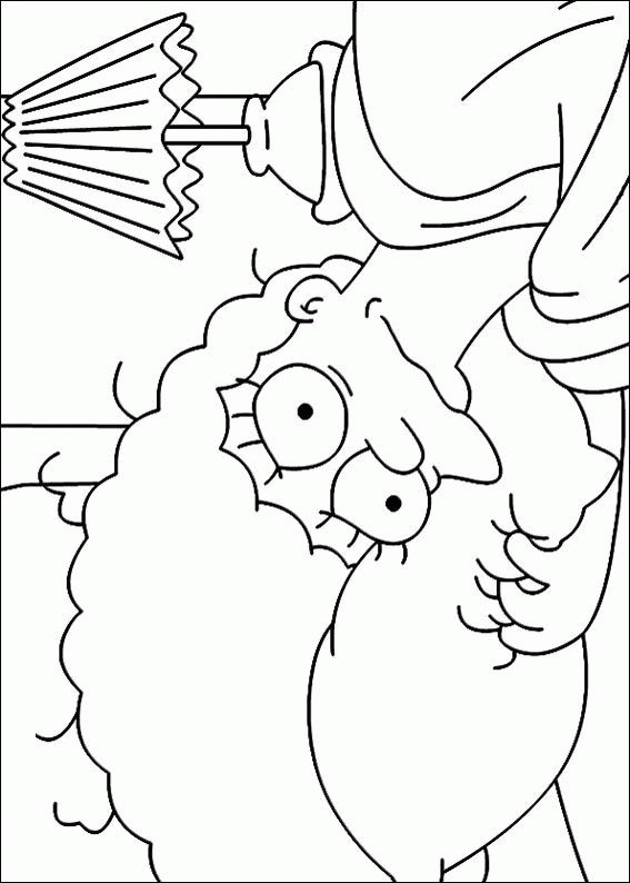 Plansa de colorat cu Familia Simpsons 52 48